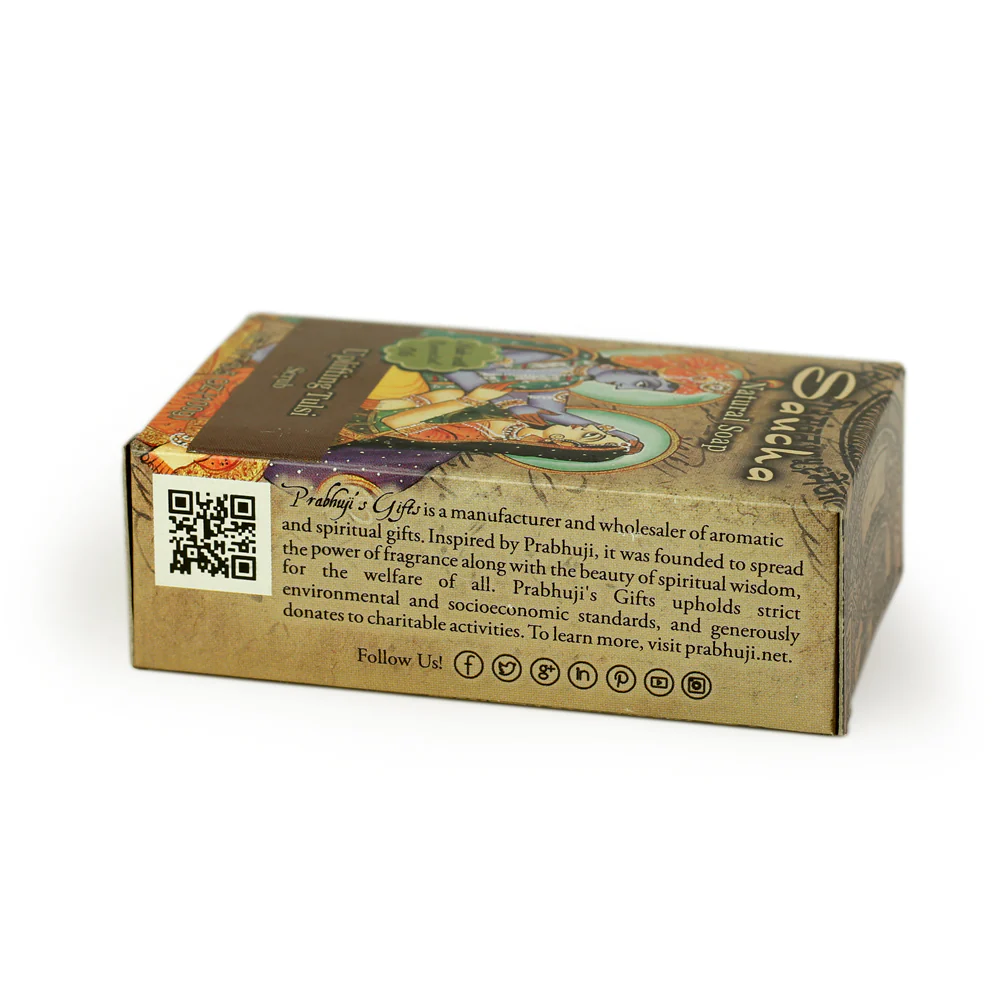 Soap Bar Saucha - Natural Uplifting Tulsi Scrub - 3.5 oz (100g) - Image 6