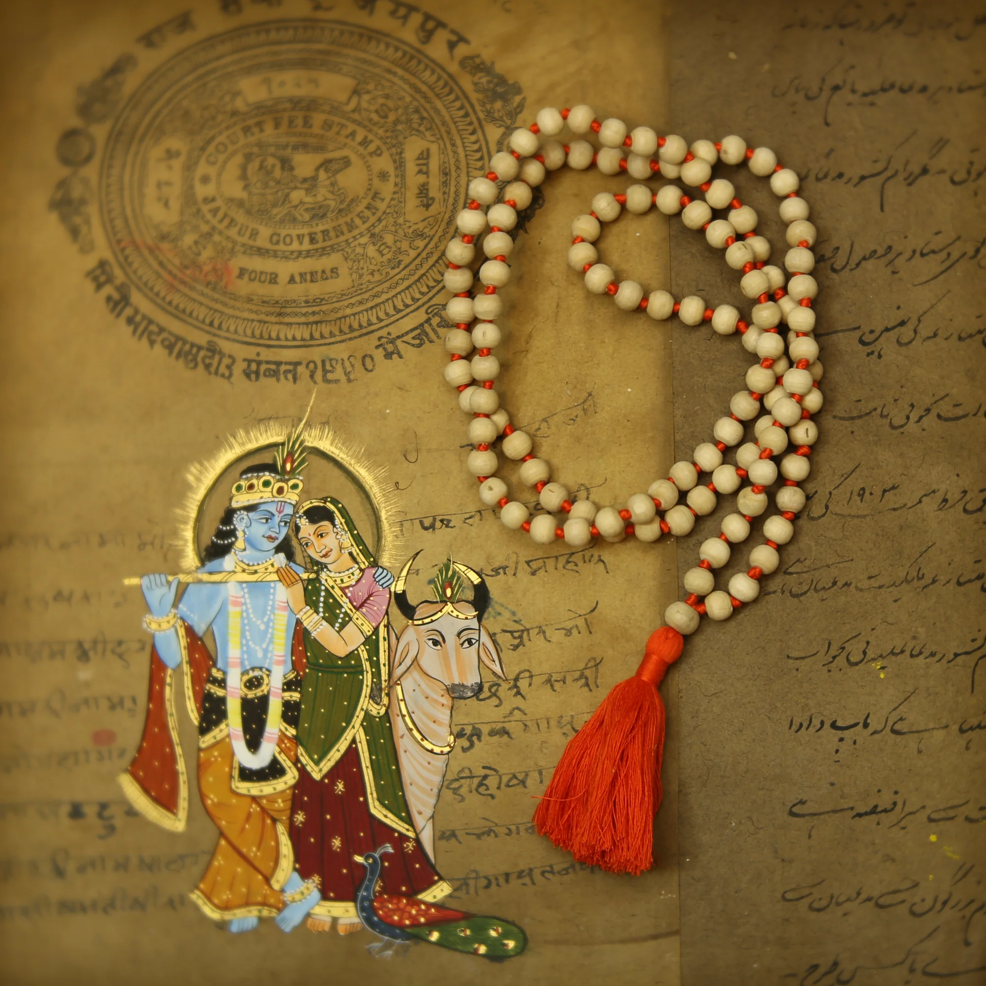 Prayer Mala Beads - Tulasi - 108 Prayer Beads - Image 4