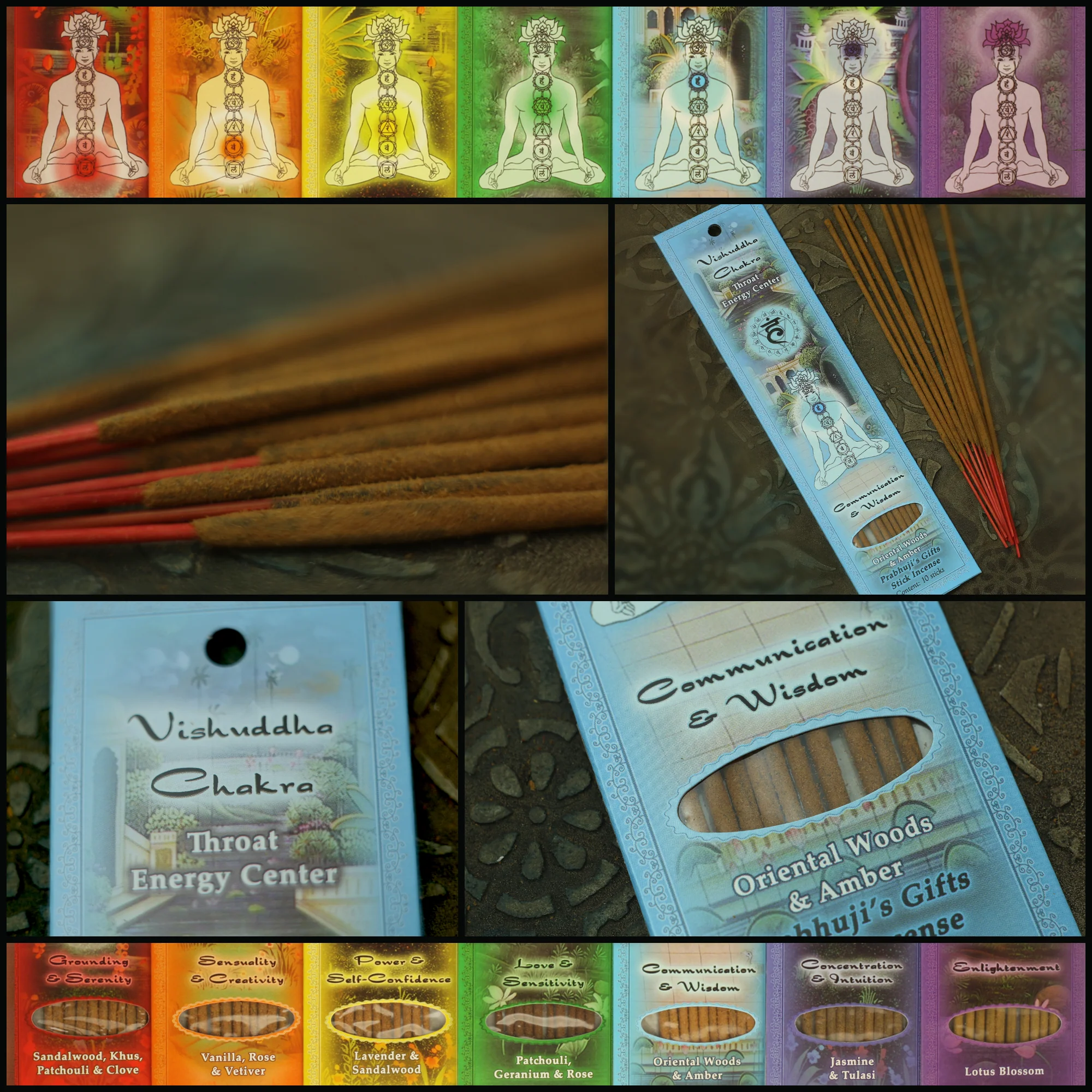 Incense Sticks Throat Chakra Vishuddha - Communication and Wisdom - Image 4